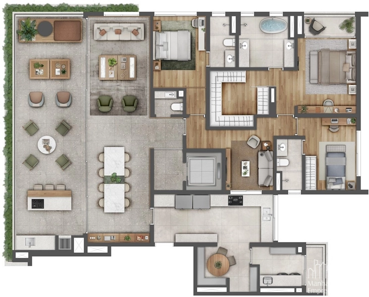 Apartamento 3 dormitórios no Jardins: 20ª foto da galeria de imagens do imóvel
