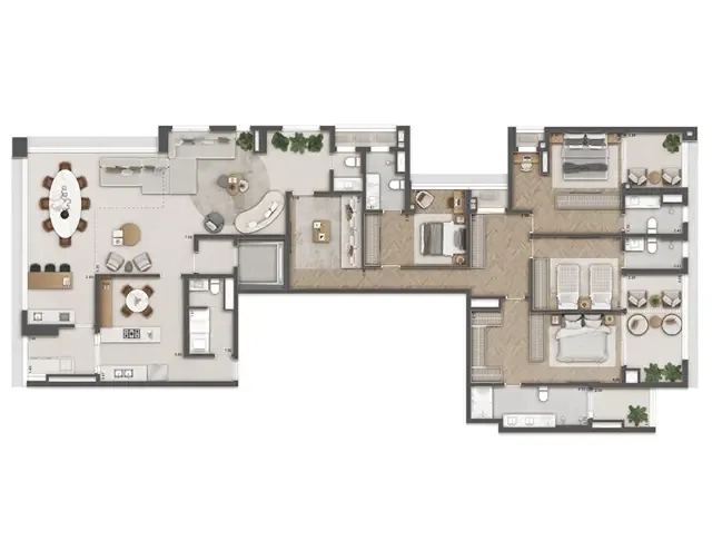 Apartamento 4 dormitórios no Jardins: 20ª foto da galeria de imagens do imóvel