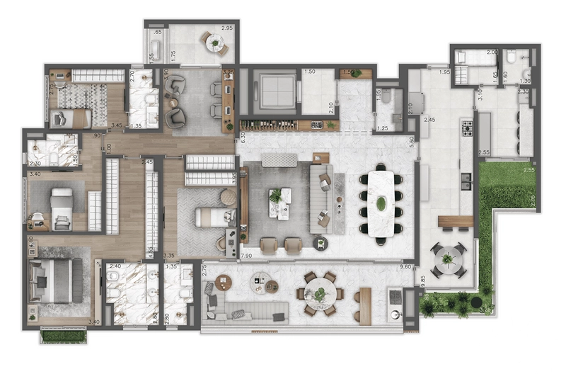 Apartamento 4 dormitórios em Moema: 14ª foto da galeria de imagens do imóvel