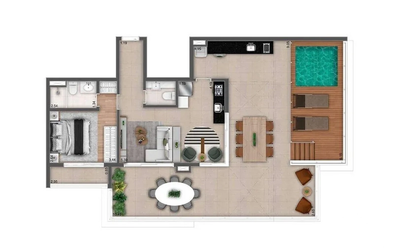 Apartamento 1 dormitórios no Ibirapuera: 19ª foto da galeria de imagens do imóvel
