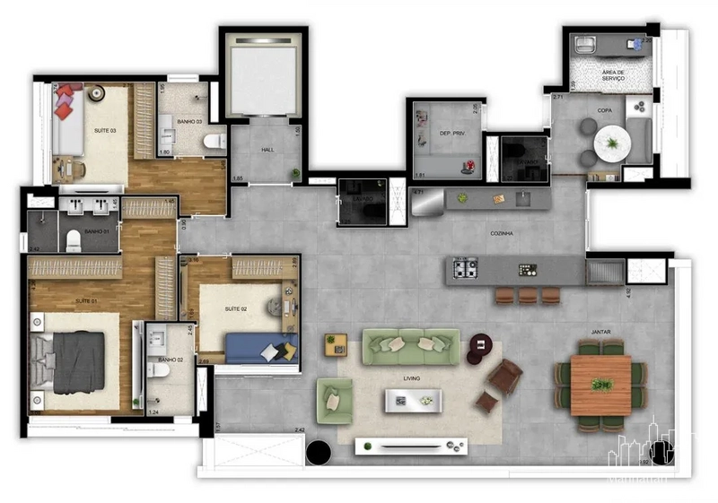 Apartamento 3 dormitórios na Chácara klabin: 26ª foto da galeria de imagens do imóvel