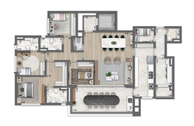 Apartamento 4 dormitórios em Moema: 14ª foto da galeria de imagens do imóvel