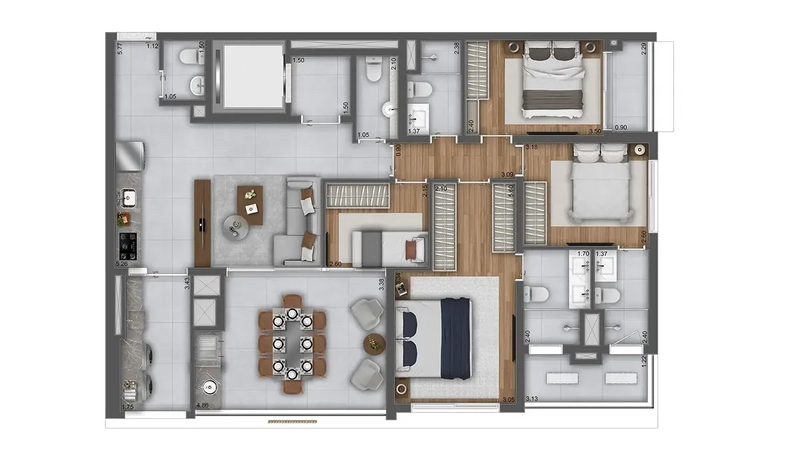 Apartamento 4 dormitórios em Pinheiros: 26ª foto da galeria de imagens do imóvel