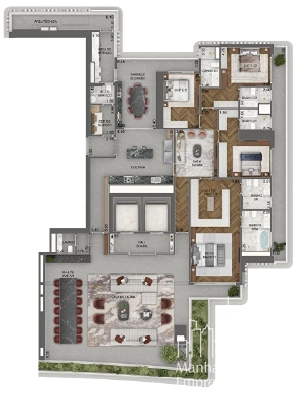 Apartamento 4 dormitórios no Jardim Guedala: 12ª foto da galeria de imagens do imóvel