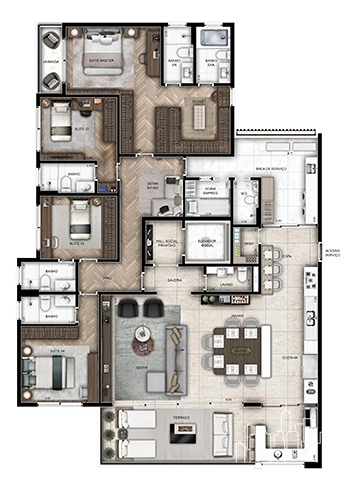 Apartamento 4 dormitórios em Perdizes: 18ª foto da galeria de imagens do imóvel