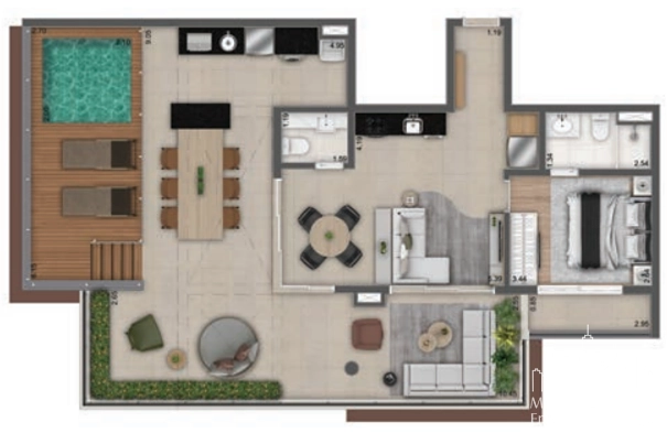Apartamento 1 dormitórios no Ibirapuera: 23ª foto da galeria de imagens do imóvel