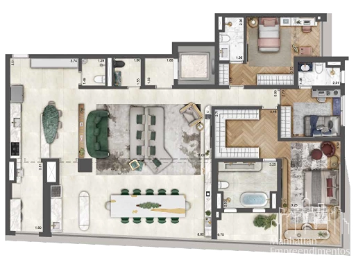Apartamento 3 dormitórios no Brooklin: 16ª foto da galeria de imagens do imóvel