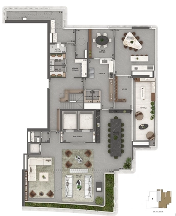 Apartamento 4 dormitórios no Jardim Guedala: 9ª foto da galeria de imagens do imóvel