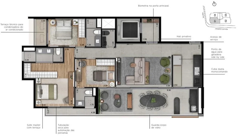 Apartamento 3 dormitórios na Vila Nova: 19ª foto da galeria de imagens do imóvel