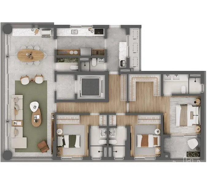 Apartamento 3 dormitórios em Moema: 14ª foto da galeria de imagens do imóvel