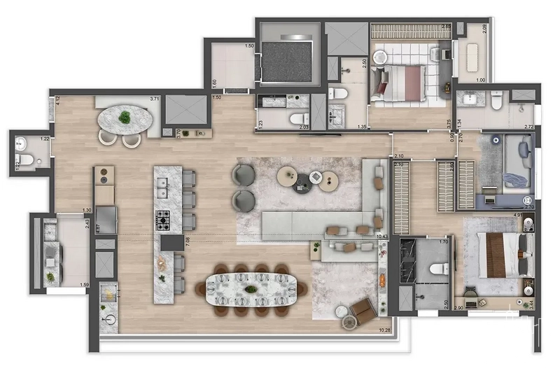 Apartamento 3 dormitórios no Brooklin: 27ª foto da galeria de imagens do imóvel