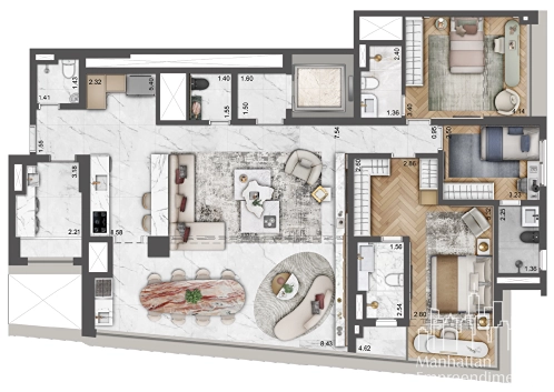 Apartamento 3 dormitórios no Brooklin: 15ª foto da galeria de imagens do imóvel