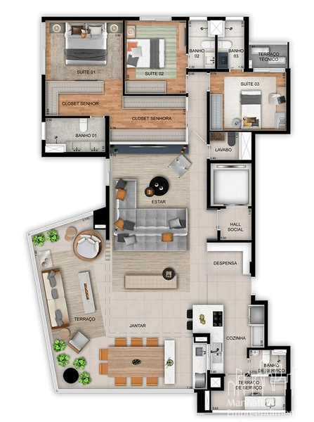 Apartamento 3 dormitórios na Vila Madalena: 14ª foto da galeria de imagens do imóvel