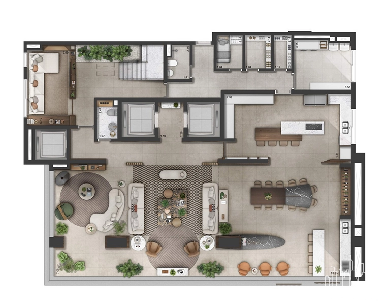 Apartamento 4 dormitórios em Alphaville: 30ª foto da galeria de imagens do imóvel