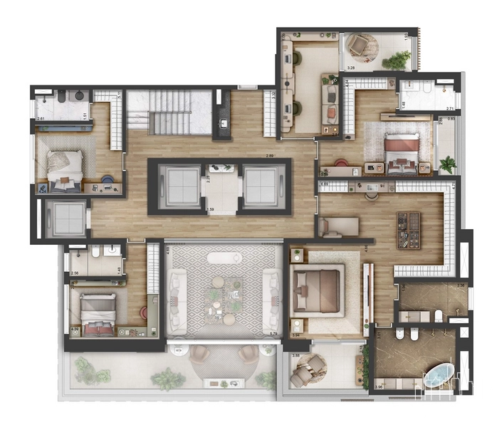 Apartamento 4 dormitórios em Alphaville: 31ª foto da galeria de imagens do imóvel