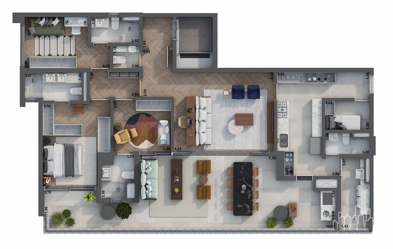 Apartamento 3 dormitórios em Pinheiros: 15ª foto da galeria de imagens do imóvel