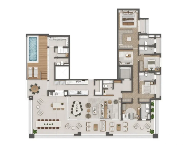 Apartamento 4 dormitórios no Jardins: 20ª foto da galeria de imagens do imóvel