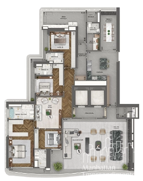 Apartamento 4 dormitórios no Jardim Guedala: 17ª foto da galeria de imagens do imóvel