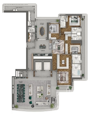 Apartamento 4 dormitórios no Jardim Guedala: 12ª foto da galeria de imagens do imóvel