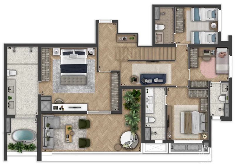 Apartamento 4 dormitórios na Vila Mariana: 16ª foto da galeria de imagens do imóvel