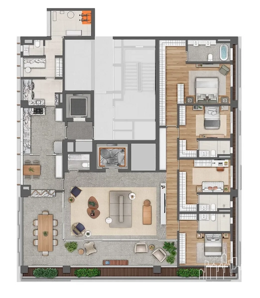 Apartamento 4 dormitórios no Jardins: 19ª foto da galeria de imagens do imóvel