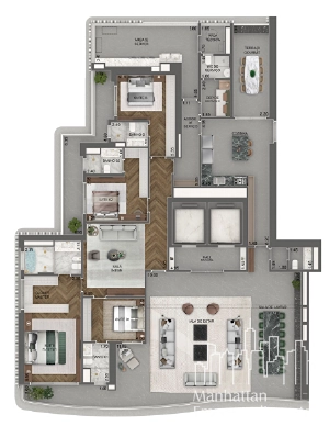 Apartamento 4 dormitórios no Jardim Guedala: 13ª foto da galeria de imagens do imóvel