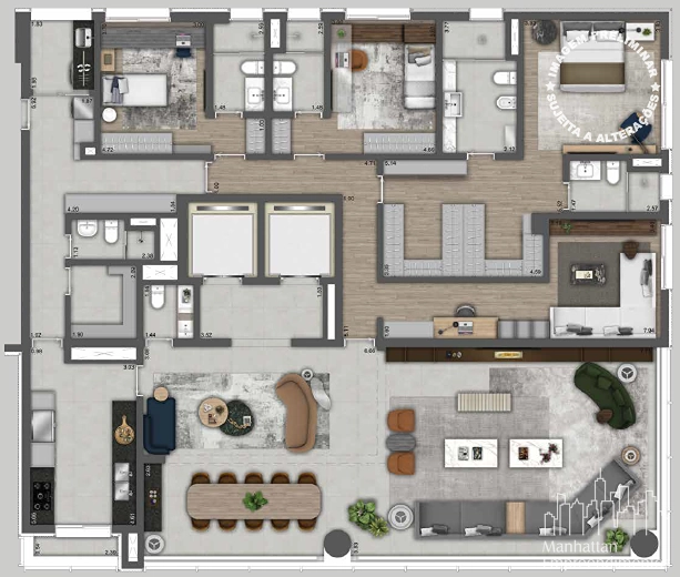 Apartamento 3 dormitórios em Moema: 22ª foto da galeria de imagens do imóvel