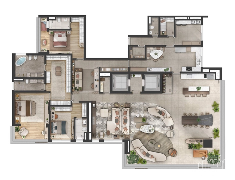 Apartamento 3 dormitórios em Alphaville: 31ª foto da galeria de imagens do imóvel