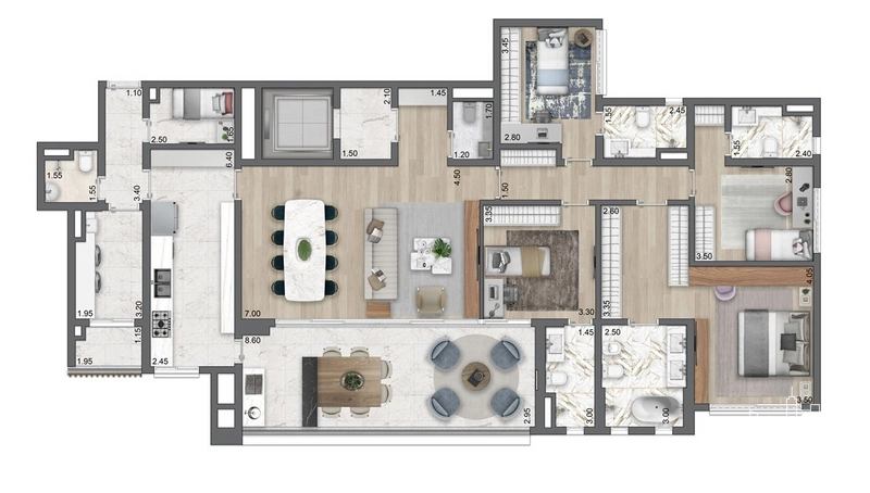 Apartamento 4 dormitórios em Moema: 14ª foto da galeria de imagens do imóvel