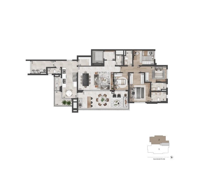 Apartamento 4 dormitórios em Pinheiros: 9ª foto da galeria de imagens do imóvel