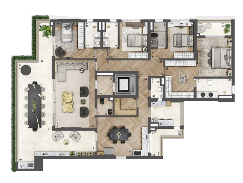 Apartamento 4 dormitórios na Chácara Klabin: 17ª foto da galeria de imagens do imóvel