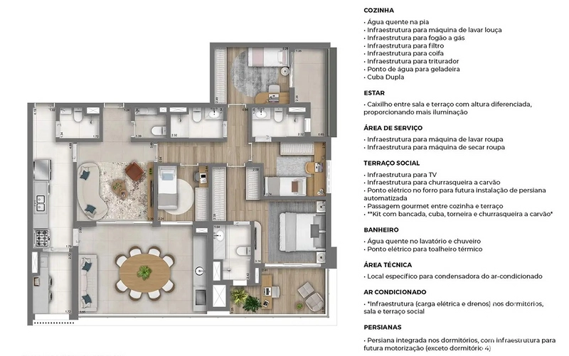 Apartamento 4 dormitórios no Brooklin: 28ª foto da galeria de imagens do imóvel