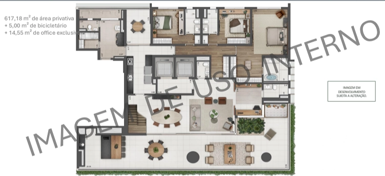 Apartamento 4 dormitórios no Vila Madalena: 16ª foto da galeria de imagens do imóvel