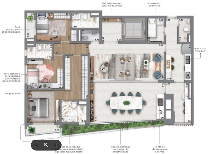 Apartamento 3 dormitórios no Brooklin: 15ª foto da galeria de imagens do imóvel