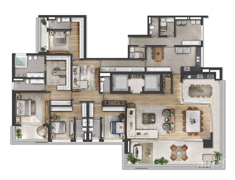 Apartamento 4 dormitórios em Alphaville: 30ª foto da galeria de imagens do imóvel