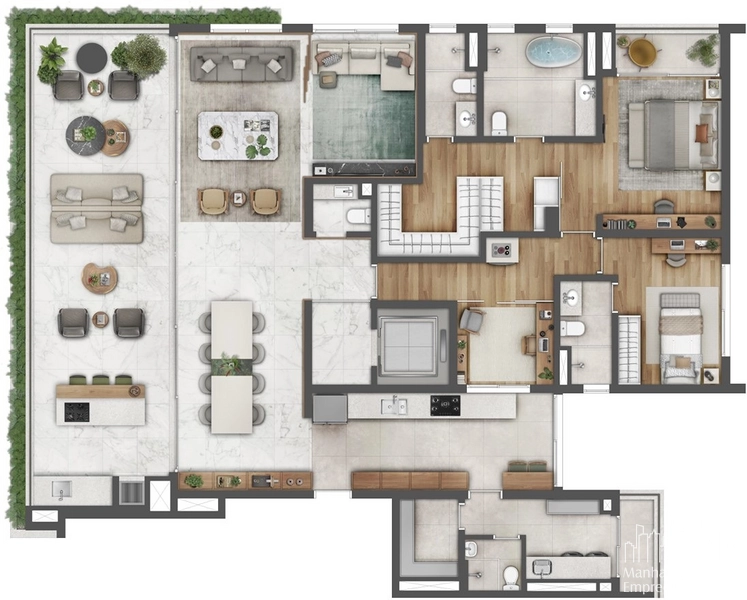 Apartamento 2 dormitórios no Jardins: 20ª foto da galeria de imagens do imóvel