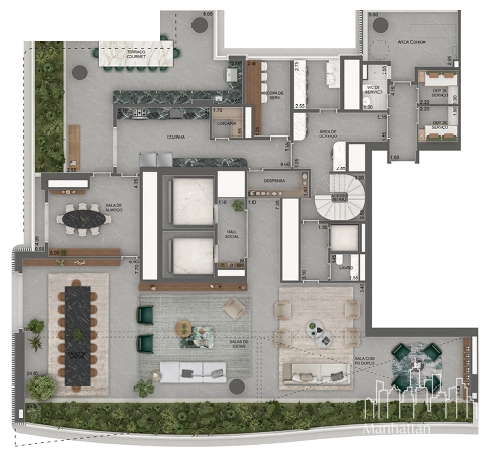 Apartamento 4 dormitórios no Jardim Guedala: 11ª foto da galeria de imagens do imóvel