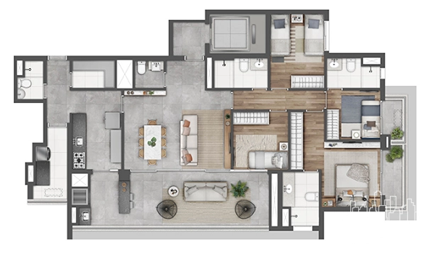 Apartamento 4 dormitórios na VilaMariana: 12ª foto da galeria de imagens do imóvel