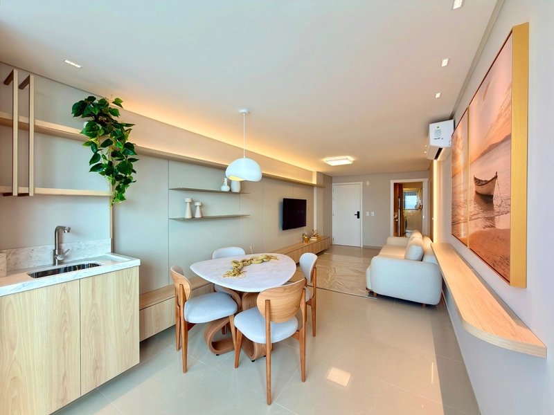 APARTAMEENTO DE  FRENTE COM VISTA MAR - MOBILIADO E DECORADO!: 14ª foto da galeria de imagens do imóvel