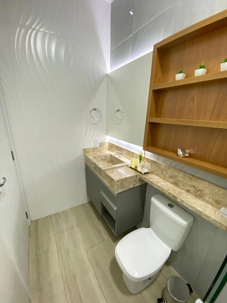 CASA COM 04 SUÍTES MOB. & DECORADA EM COND. FECHADO: 14ª foto da galeria de imagens do imóvel