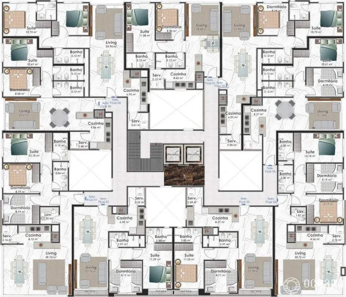 Edifício Premium Residence/ Capão de Canoa- Centro.: 5ª foto da galeria de imagens do imóvel