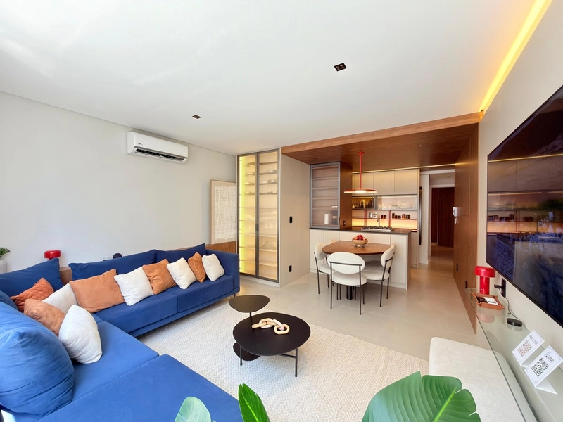 APARTAMENTO E FINAMENTE MOBILIADO E DECORADO NO BAIRRO NAVEGANTES: 2ª foto da galeria de imagens do imóvel
