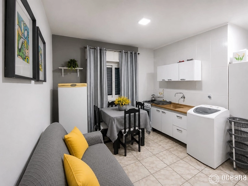 APARTAMENTO MOBILIADO DE 01 DORMITÓRIO COM VAGA DUPLA DE GARAGEM: 1ª foto da galeria de imagens do imóvel
