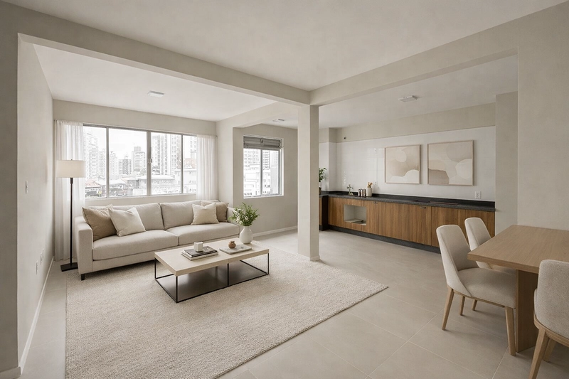 Apartamento reformado à venda no Kobrasol | 2 dormitórios | 68 m² | São José/SC: 1ª foto da galeria de imagens do imóvel