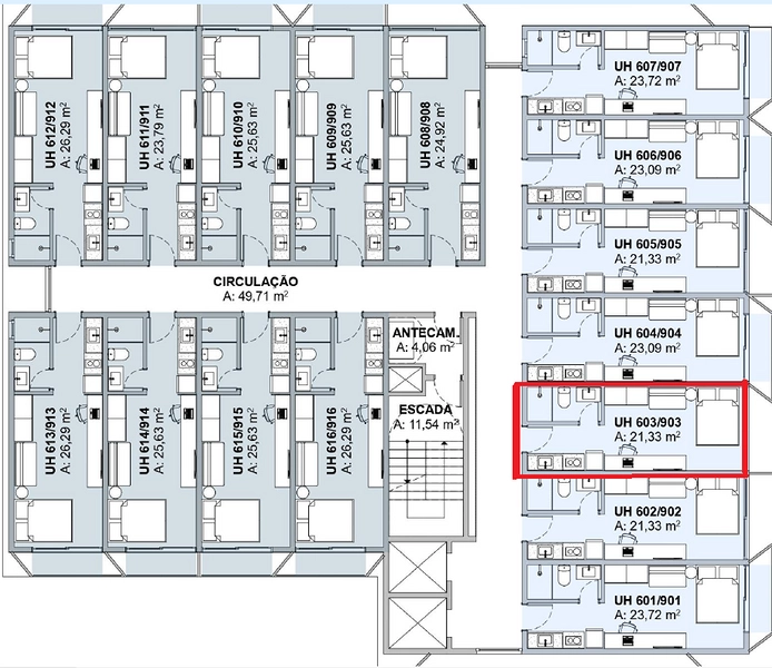 Rua Maria Eduarda, Pantanal, Florianópolis - SC  | Apartamentos na planta  | Entrega em Jun/2028: 4ª foto da galeria de imagens do imóvel