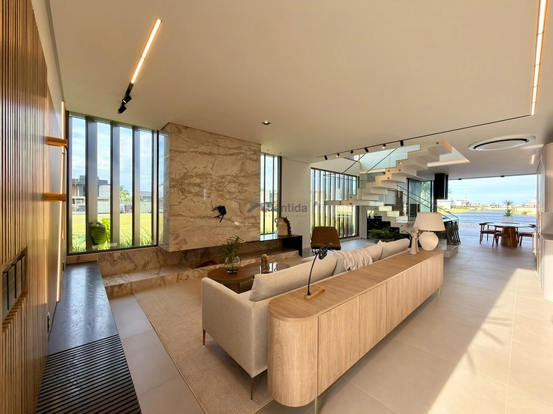 Sobrado no Amare Home Resort com 357,35 m², 5 suítes, piscina de concreto, espaço gourmet, mobiliário assinado e acabamentos de alto padrão em um dos condomínios mais completos do litoral.: 5ª foto da galeria de imagens do imóvel