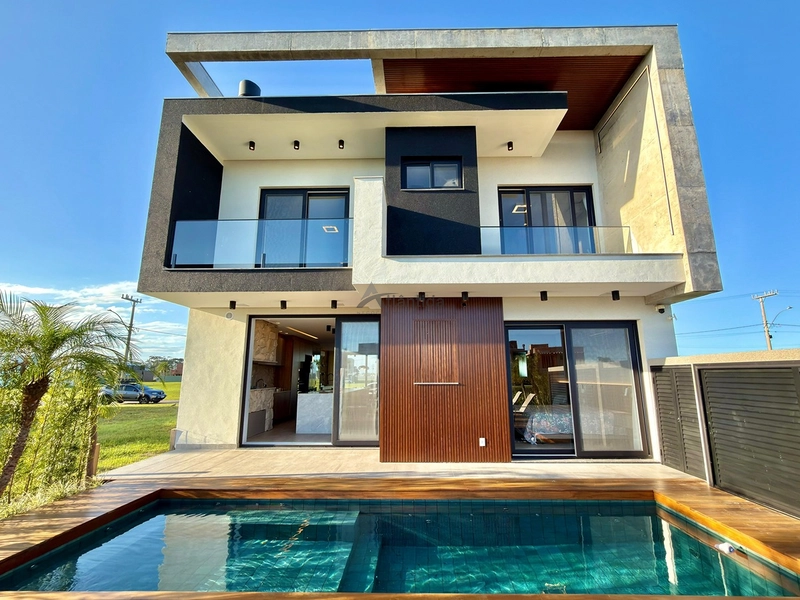 Casa beira lago no Condomínio Allure com 277 m², 4 suítes, piscina aquecida com spa, automação Alexa, piso aquecido e vista definitiva para o lago.: 13ª foto da galeria de imagens do imóvel
