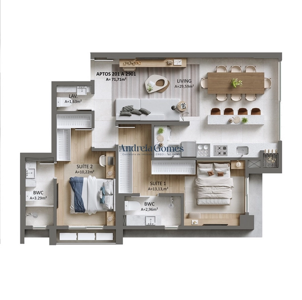 Apartamento com 02 suítes à venda em Itajaí, Fazenda : 13ª foto da galeria de imagens do imóvel