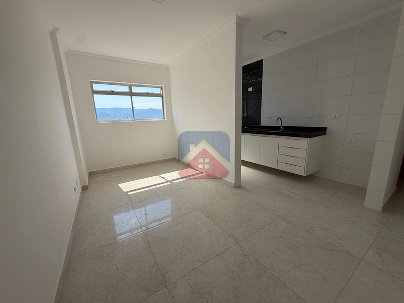 APARTAMENTO VISTA MAR COM 1 DORMITORIO NA MIRIM EM PRAIA GRANDE: 2ª foto da galeria de imagens do imóvel