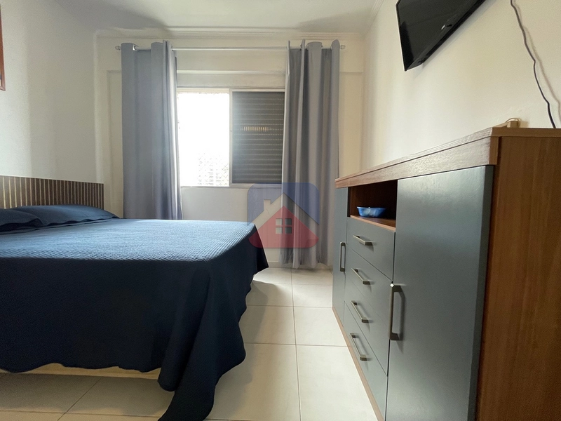 Apartamento com 1 dormitório - mobiliado - com vista mar definitiva- 1 vaga - venda no bairro Vila Caiçara Praia Grande : 20ª foto da galeria de imagens do imóvel